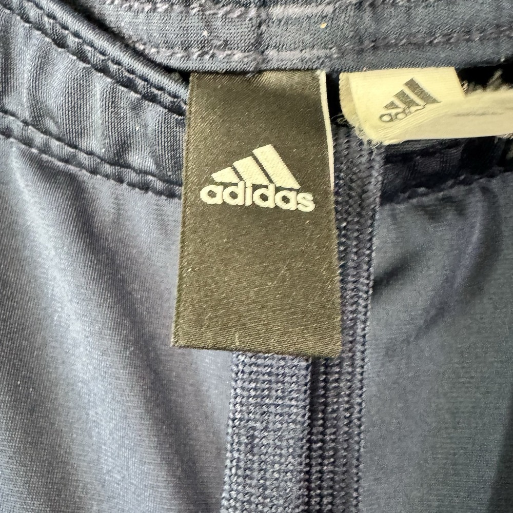 Adidas Sweatpants Men‎ L Navy Blue Jogger Track Stripes Stretch Pockets Athletic - Picture 4 of 9